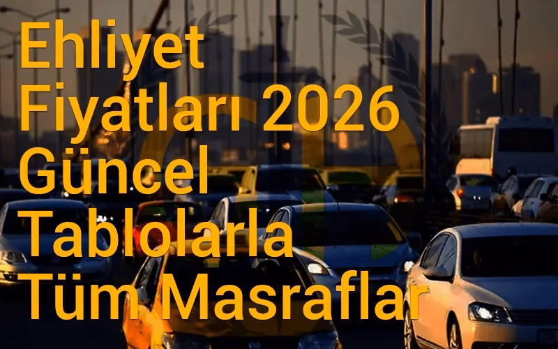 Ehliyet Fiyatları Güncel Tablolarla Tüm Masraflar hakkındaki blog yazısı için başlık görseli